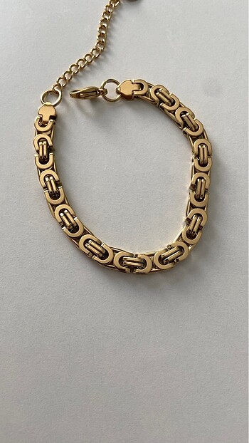 Çelik gold Unisex bileklik