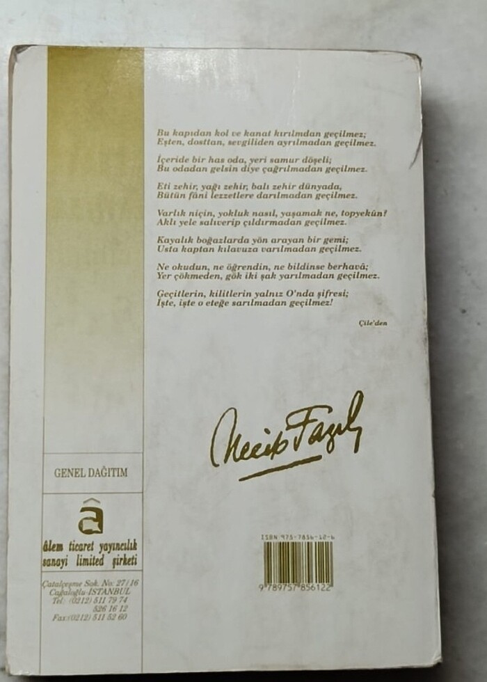 NECİP FAZIL REŞAHAT AYN EL HAYAT CAN DAMLALARI - Görsel 2