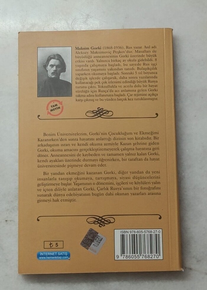 GORKİ BENİM ÜNİVERSİTELERİM  - Görsel 2