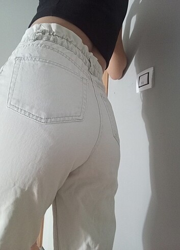 Addax Bej rengi mom jeans 
