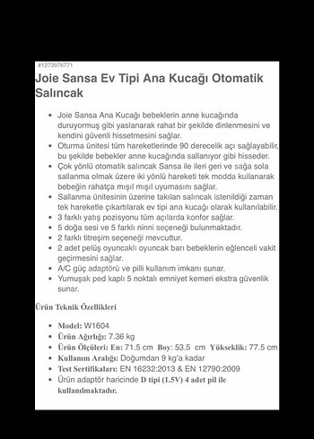 Gri Bebek Salıncağı - Görsel 6