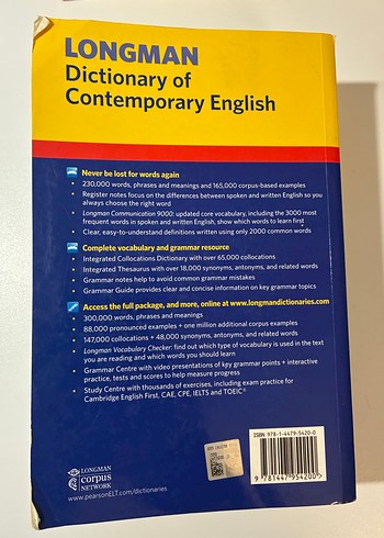 Longman Çağdaş İngilizce Sözlük 6. Baskı - Görsel 2