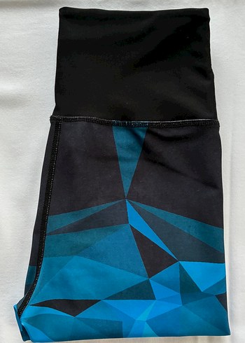 Lacivert Desenli Midi Spor Tayt - Görsel 4