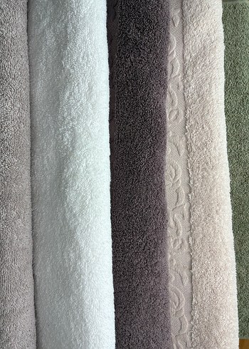 Çağdaş Stil Düz 5 Adet Havlu - Görsel 2