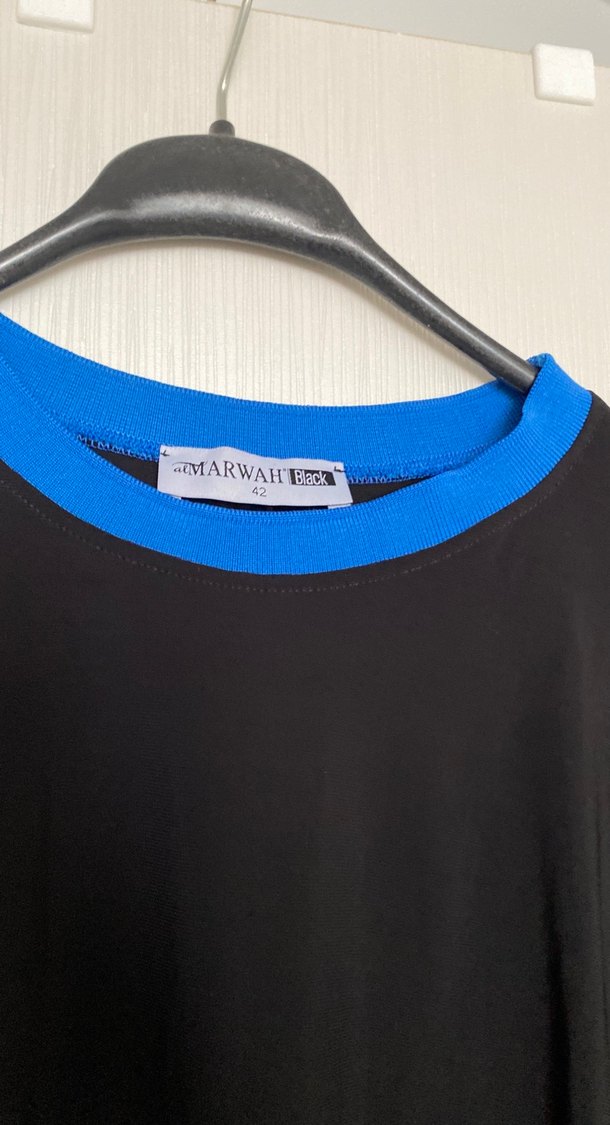 Mavi Çiçek Desenli Piliseli Uzun Etek - Görsel 4