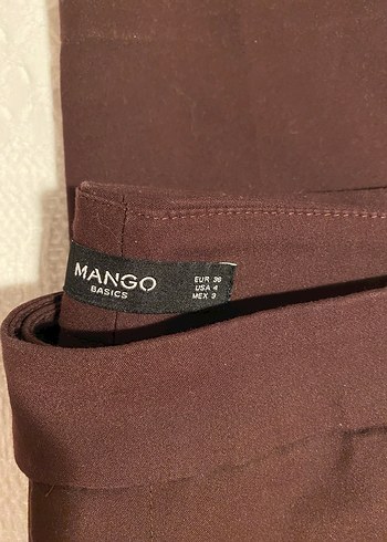 36 Beden Mango / Bordo Kadın Kumaş Pantolon