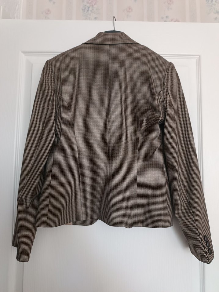 Açık kahverengi Uzun Kollu Kadın Ofis Takımı - Görsel 4