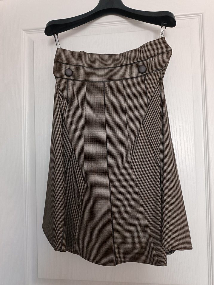 Açık kahverengi Uzun Kollu Kadın Ofis Takımı - Görsel 2