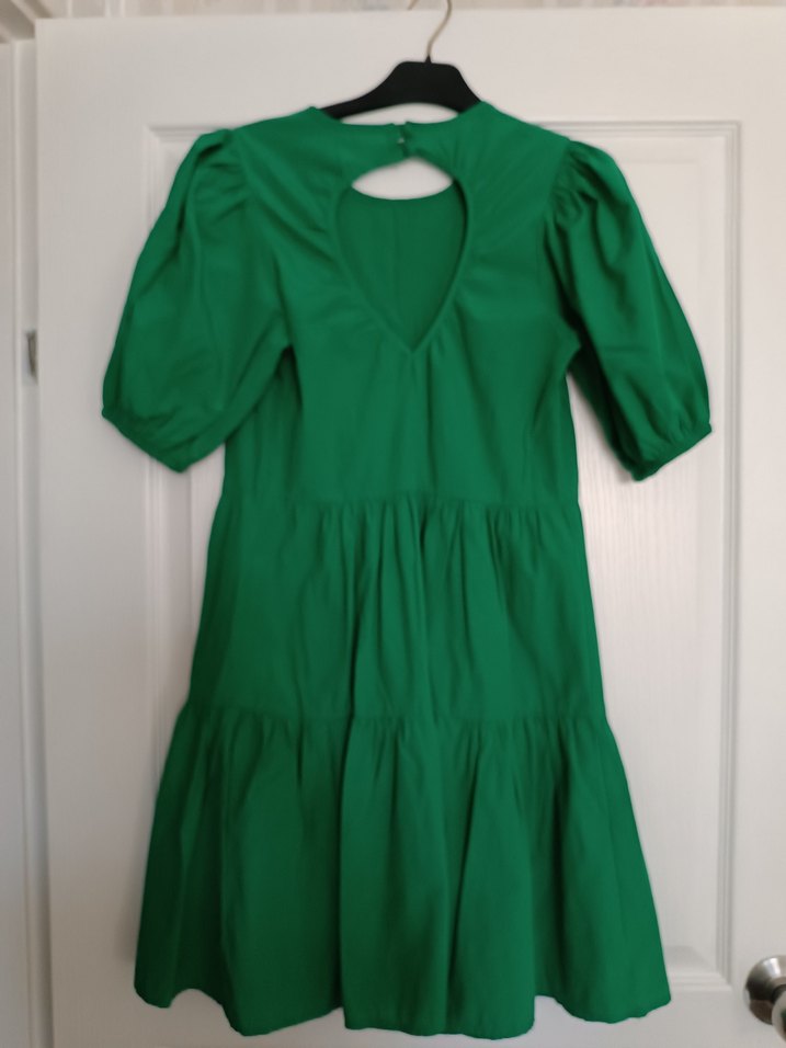 Yeşil Midi Bohem Elbise - Görsel 3