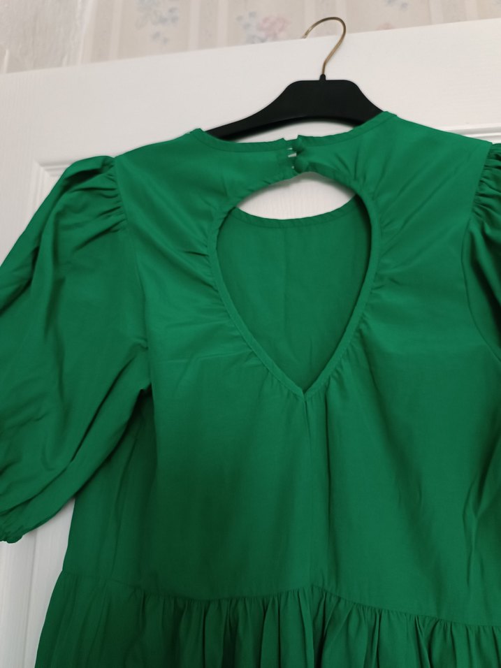 Yeşil Midi Bohem Elbise - Görsel 2