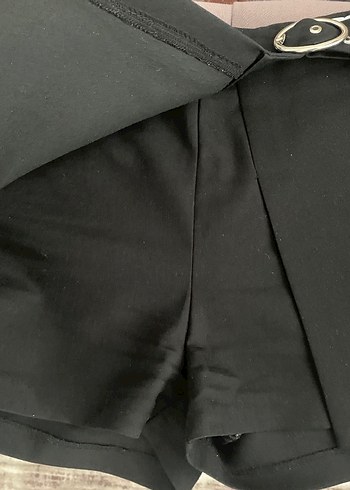 Siyah Kadın Şort Etek - Görsel 2