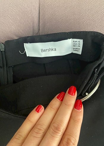 Siyah Kadın Şort Etek - Görsel 4