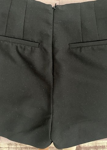 Siyah Kadın Şort Etek - Görsel 3