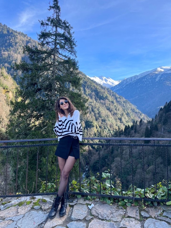 Siyah Kadın Şort Etek - Görsel 5