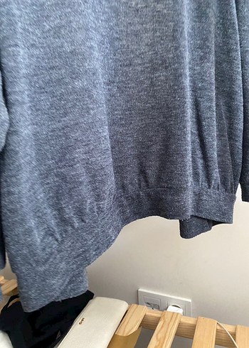 Bershka Gri Örgü Kadın Hırka - Görsel 5