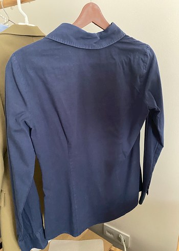 Lacivert Kadın Gömlek - Görsel 2