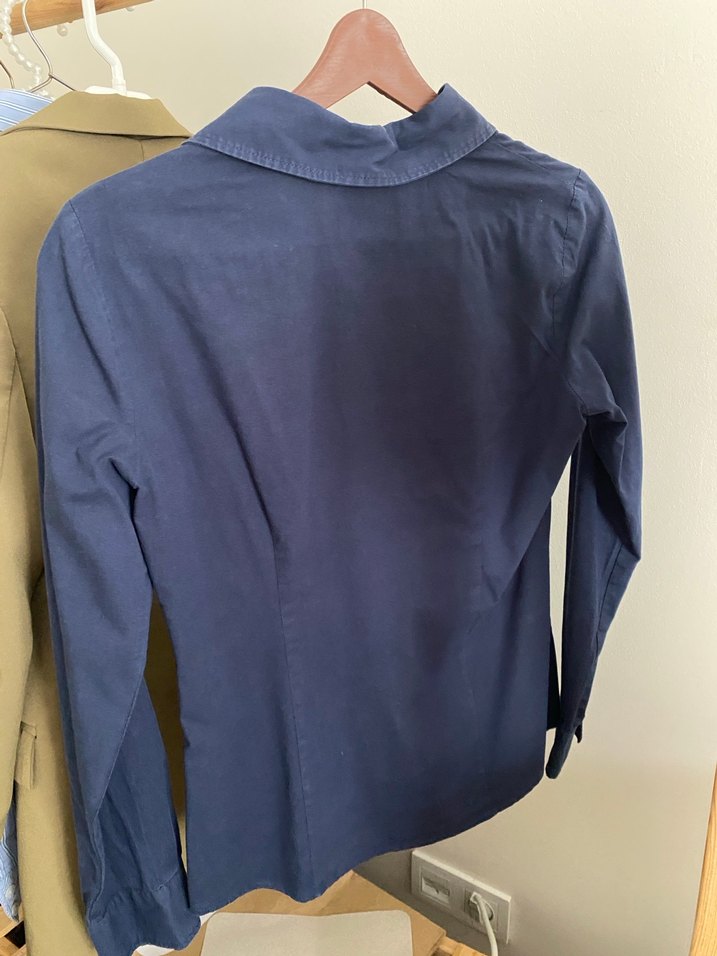 Lacivert Kadın Gömlek - Görsel 2