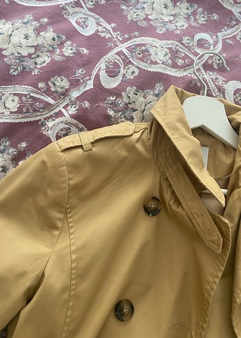 Stradivarius Bej Kadın Trençkot - Görsel 7