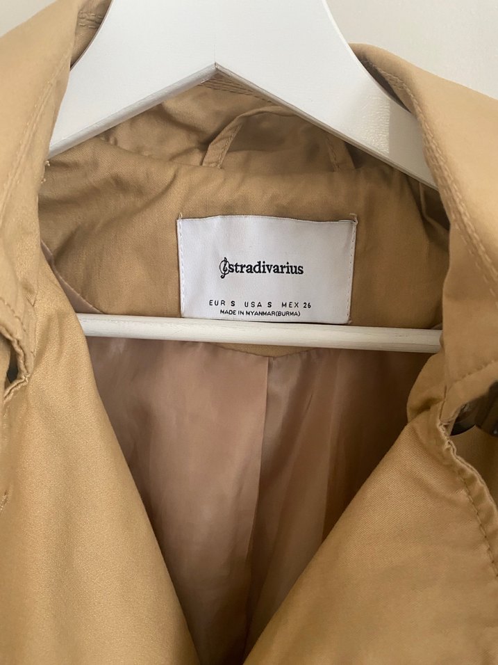 Stradivarius Bej Kadın Trençkot - Görsel 3