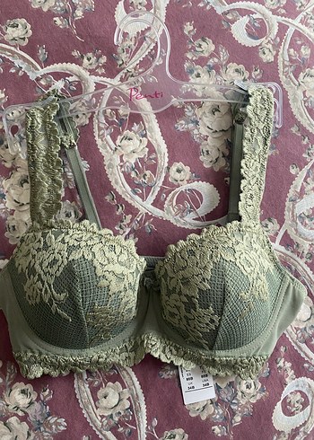 Intimissimi Gri-Yeşil Dantelli Sütyen - Görsel 5