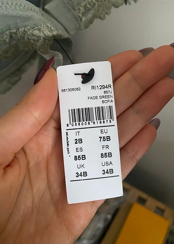 Intimissimi Gri-Yeşil Dantelli Sütyen - Görsel 4