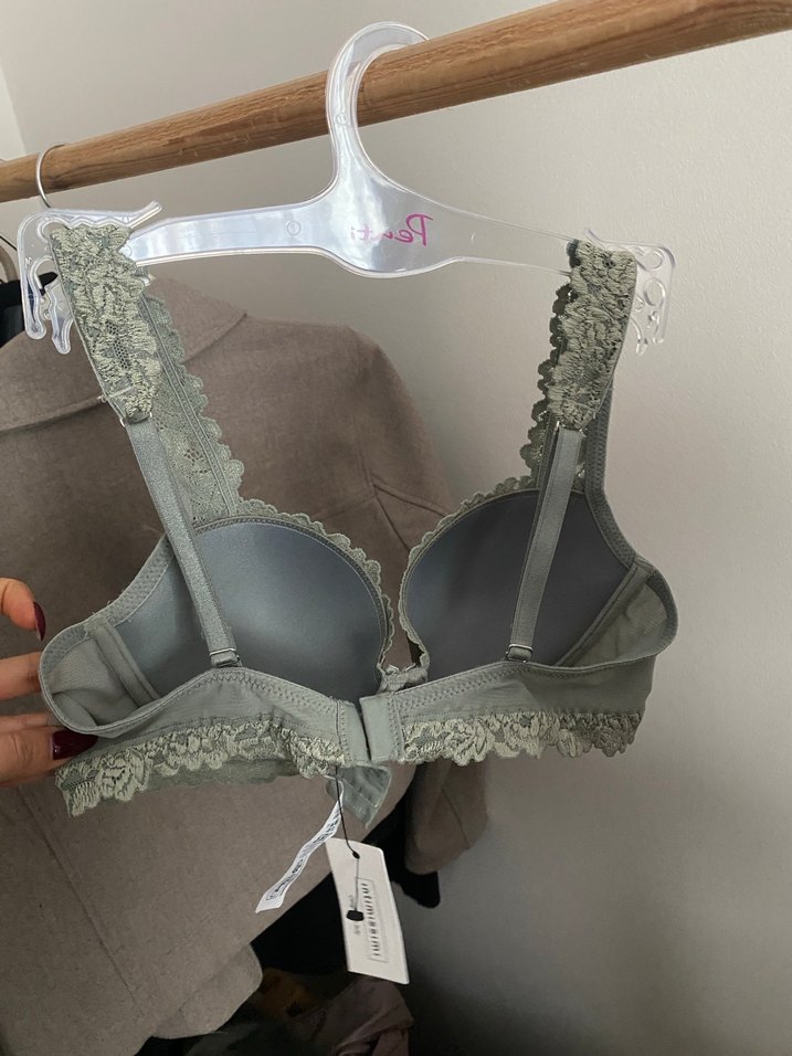 Intimissimi Gri-Yeşil Dantelli Sütyen - Görsel 2