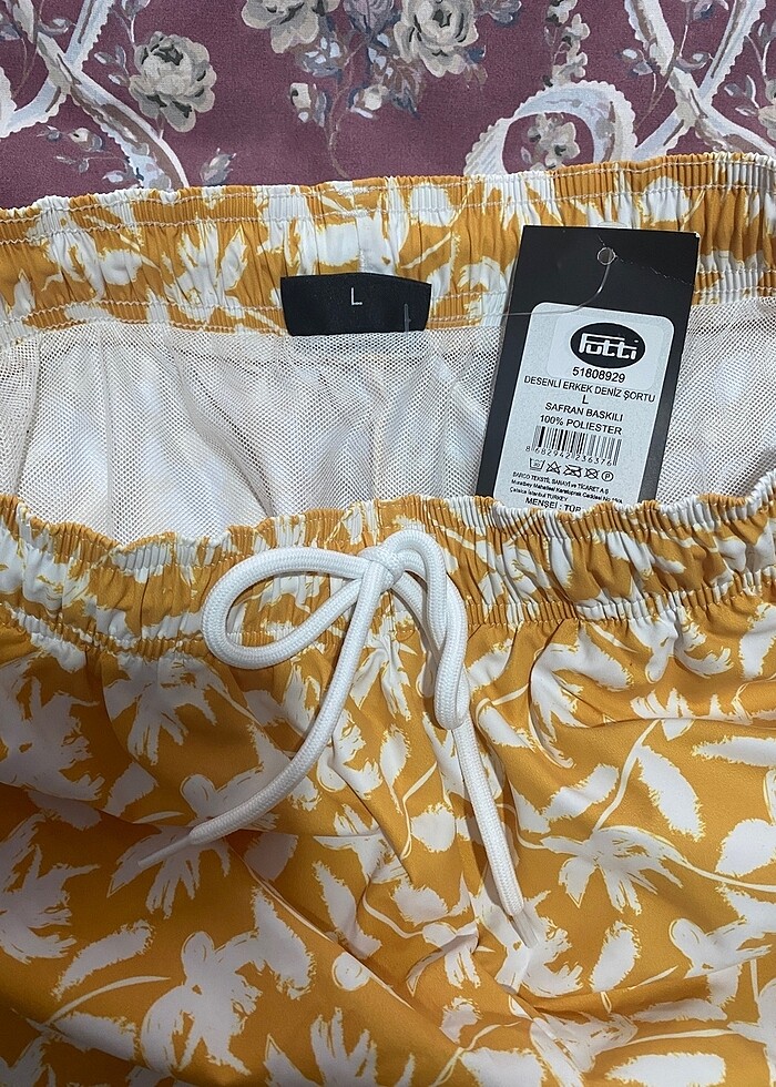 Desenli Deniz Şortu - Görsel 3