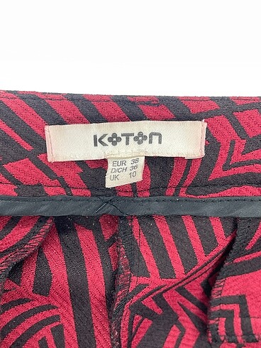 38 Beden bordo Renk Koton Kumaş Pantolon %70 İndirimli.