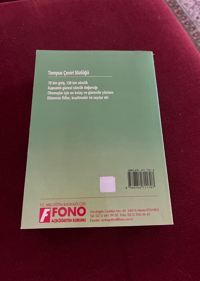 Fono İngilizce Çeviri Sözlüğü - Görsel 2