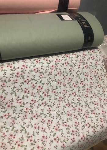 Pembe Çiçekli Pastel Desenli Nevresimlik kumaş metre fiyatı