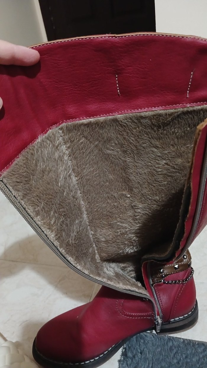 Bordo Deri Tokalı Yüksek Topuklu Kadın Bot - Görsel 2