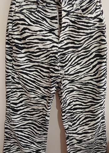 Zebra Desenli Kadın Pantolon