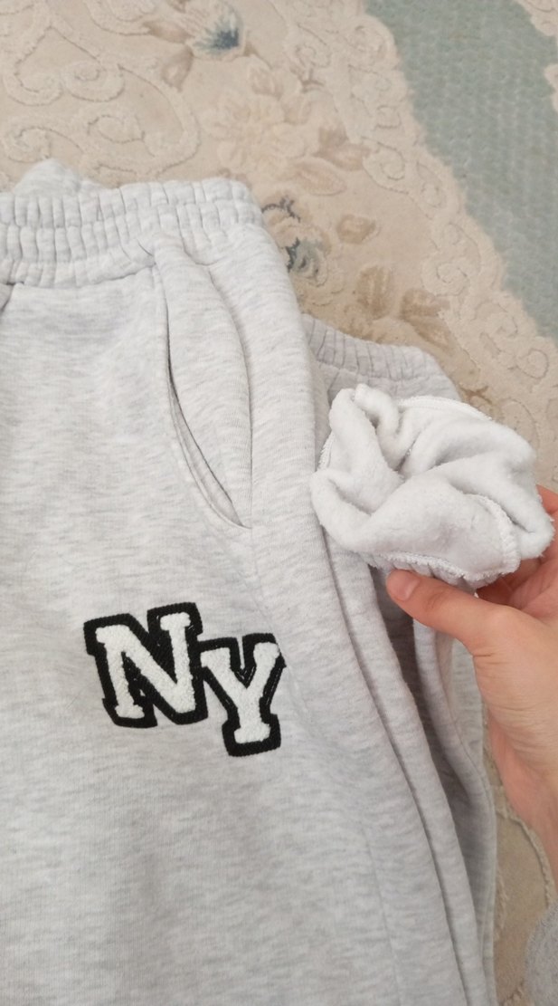 Gri Rahat Kesim Kadın Eşofman Altı - Görsel 3