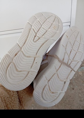 Beyaz Platform Topuklu Kadın Spor Ayakkabı - Görsel 4