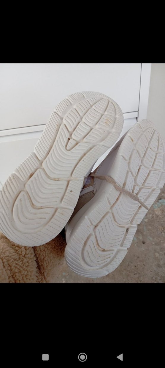 Beyaz Platform Topuklu Kadın Spor Ayakkabı - Görsel 4