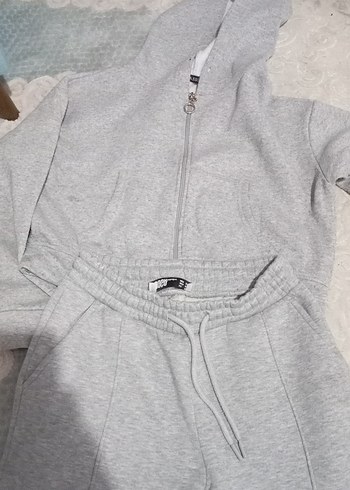 Gri Kadın Mini Eşofman takımı - Görsel 2