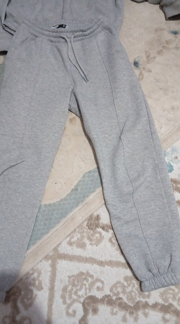 Gri Kadın Mini Eşofman takımı - Görsel 3