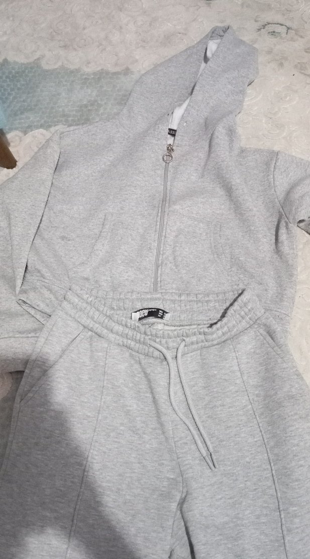 Gri Kadın Mini Eşofman takımı - Görsel 2