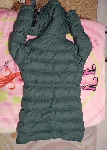 Kürk Detaylı Yeşil Çocuk Kışlık Mont - Görsel 5