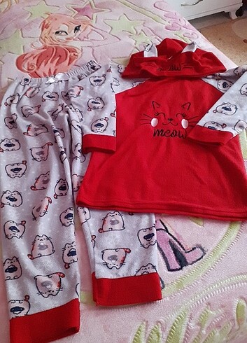 Yepyeni 8_9 yaş polar pijama takimi - Görsel 4