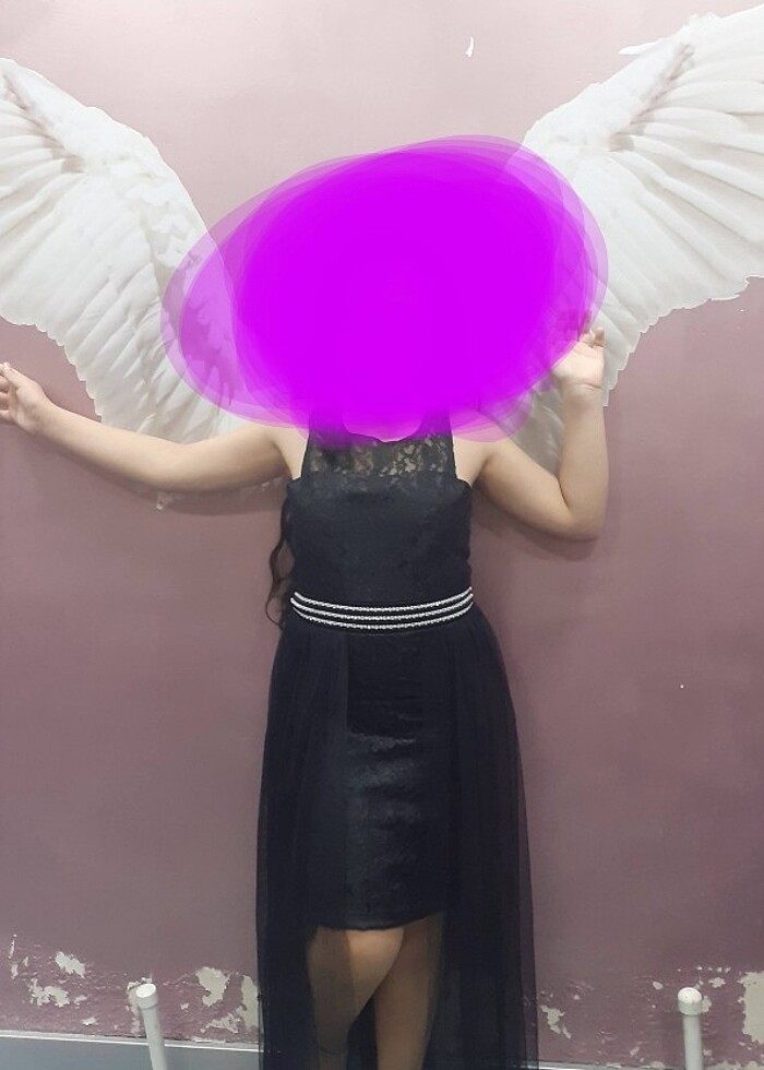 Yepyeni sıfır ayarinda kiz cocuk abiye - Görsel 3