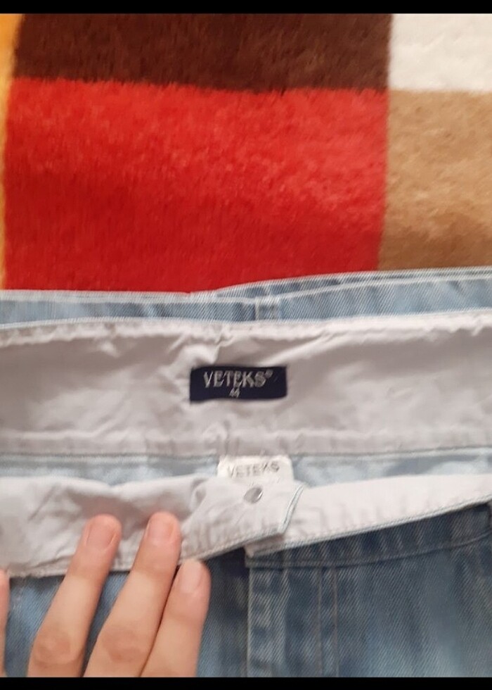 Yepyeni sıfır ayarinda sadece 2 defa giyilmis kot etek - Görsel 4