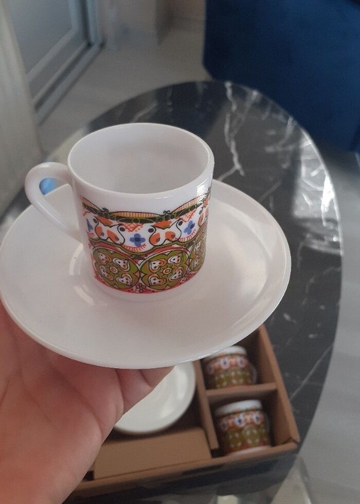 Kahve takimi Fransız ürünü 6,lı - Görsel 3