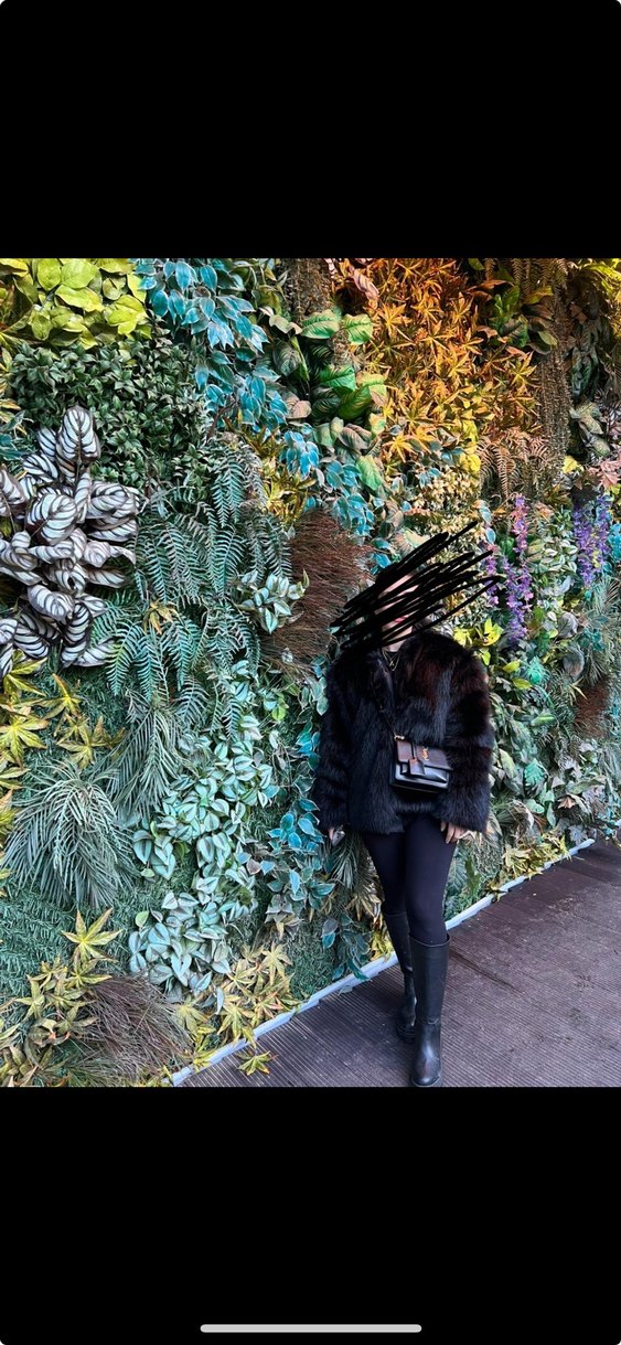 Siyah Kürklü Kadın Midi Mont - Görsel 5