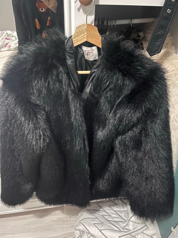 Siyah Kürklü Kadın Midi Mont - Görsel 4