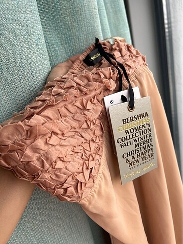 s Beden pembe Renk Bershka elbise