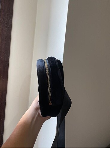 H&M H&M ayarlanabilir Kadife bel çantası