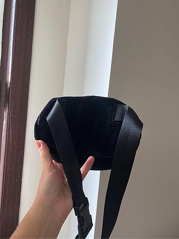 Beden siyah Renk H&M ayarlanabilir Kadife bel çantası
