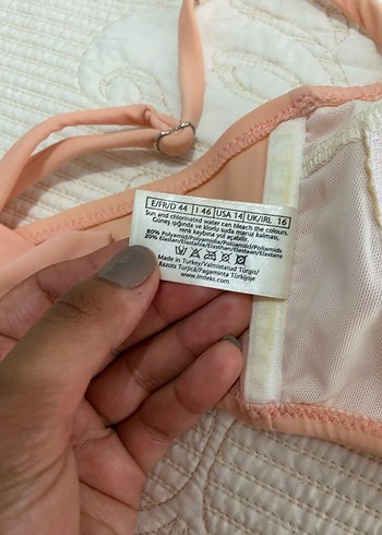 Bej Strappy Askılı Kadın Bikini Üstü - Görsel 5