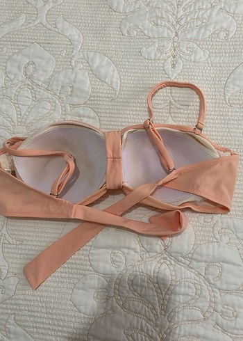 Bej Strappy Askılı Kadın Bikini Üstü - Görsel 3